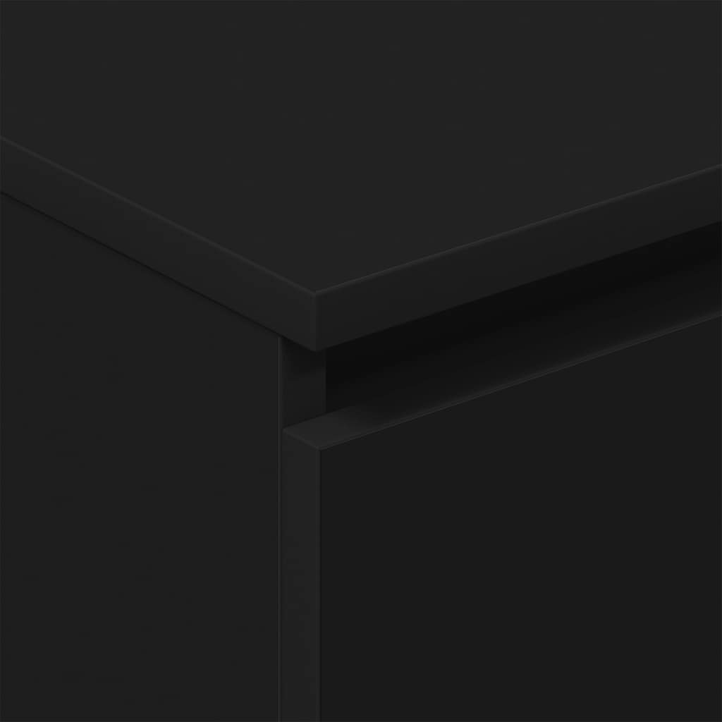 Sideboard Schwarz 60x35x98,5 cm Holzwerkstoff
